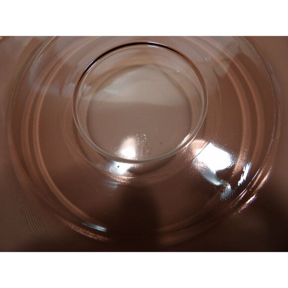 Purple Brown Glass Scalloped Decorative Serving Platter Cake Dessert Sandwiches - Picture 9 of 10